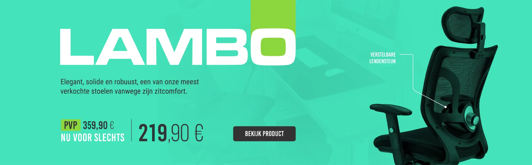 Ergonomische bureaustoel LAMBO